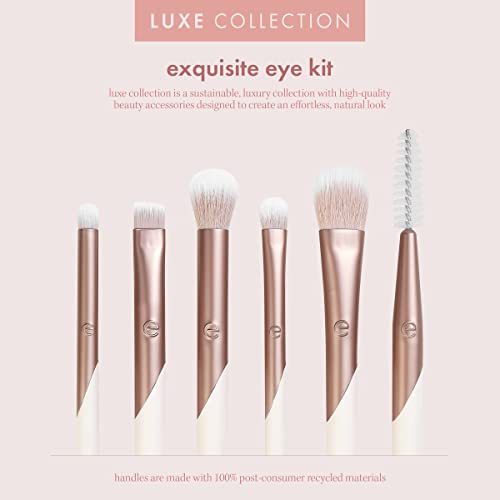 Image 3 of EcoTools Luxe Exquisite Eye Makeup Brush Kit, 6-Piece Eye Brush Set