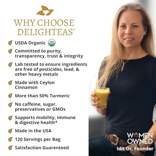 Image 2 of DelighTeas Organic Golden Milk and Herbal Coffee Bundle