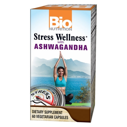 Bio Nutrition Inc Stress Wellness w/ Ashwaganda 60 Veg Caps