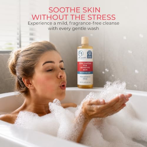 Image 7 of DR.JACOBS NATURALS Pure Castile Body Wash for Sensitive Skin - Unscented, 16oz, 1 Pack