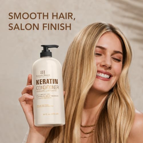 Image 4 of Botanic Hearth Keratin Conditioner with Argan Oil - 16 fl oz