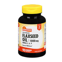 Thumbnail for Sundance Vitamins Flaxseed Oil Softgels 1000 mg 90 Tabs