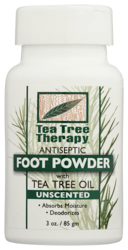 Tea Tree Therapy Antiseptic Foot Powder Unscented 3 Oz