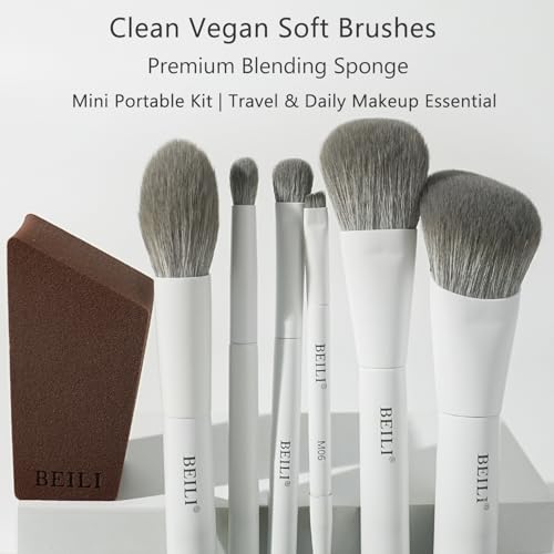 Image 5 of BEILI Mini Travel Makeup Brush Set