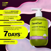 Thumbnail for Image 3 of DevaCurl Quench'n Define Gel Strong Hold Non-Crunch Styler