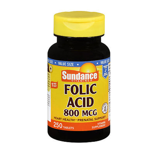 Sundance Folic Acid 800 mcg 250 Tabs