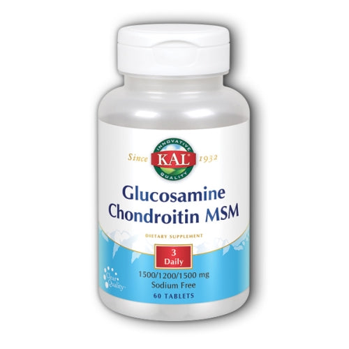 Kal Glucosamine Chondroitin MSM 60 Tabs