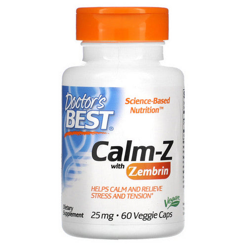Doctors Best Calm with Zembrin 25 mg 60 Veg Caps