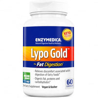 Thumbnail for Image 2 of 60 Count for the product Enzymedica Lypo Gold Enzyme Supplement for Fat Digestion