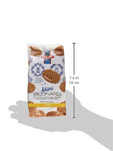 Image 3 of Daelmans Mini Honey Stroopwafels, Waffle Cookies - 7.04 Oz Bag
