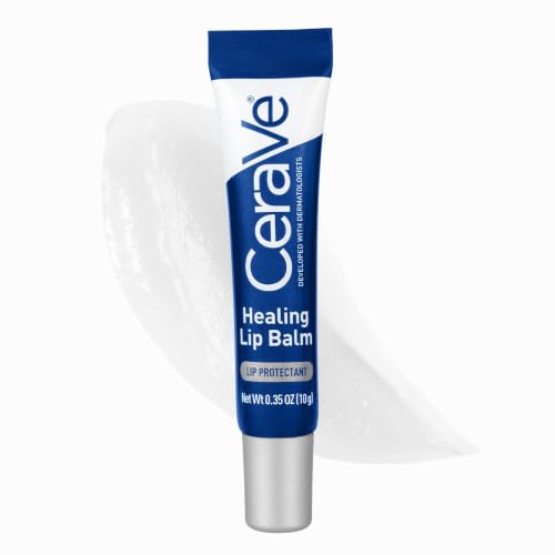 Image 2 of CeraVe Healing Lip Balm, Hydrating Hyaluronic Acid Lip Treatment, 0.7oz