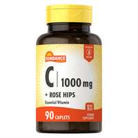 Thumbnail for Sundance Vitamin C Coated Caplets 1000 mcg 90 Tabs