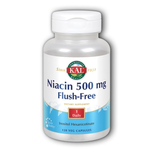 Kal Niacin Flush Free 120 Veg Caps