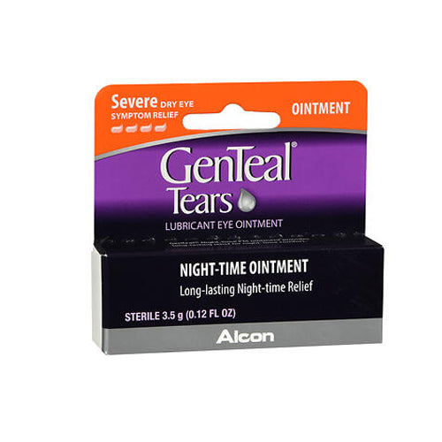 Genteal Night-Time Lubricant Eye Ointment Severe Dry Eye Symptom Relief 3.5 Grams