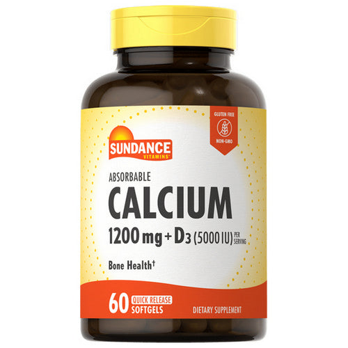 Sundance Vitamins Absorbable Calcium+ D3 Softgels 60 Tabs