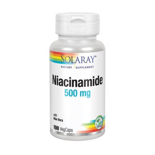 Solaray Niacinamide 500 mg 100 Veg Caps
