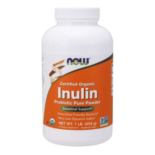 Now Foods Inulin Prebiotic Pure Powder Organic 1 lb