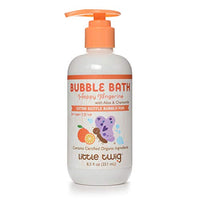 Thumbnail for Image 1 of Default Title for the product Little Twig Bubble Bath, Baby Bath Essential with Natural Plant Derived Formula, Vegan, Gluten-Free, Paraben-Free, Happy Tangerine Scent, 8.5 fl. oz.