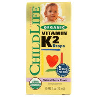 Thumbnail for Child Life Essentials Organic Vitamin K2 Natural Berry 12 ml