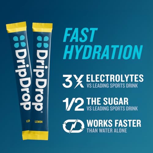 Image 4 of DripDrop Hydration Zero Sugar Plus & Bold Electrolyte Packets Bundle, 32 Ct