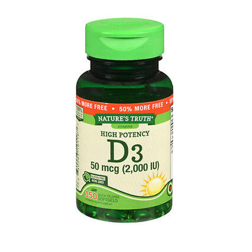 Nature's Truth Vitamin D3 50 mcg 150 Caps