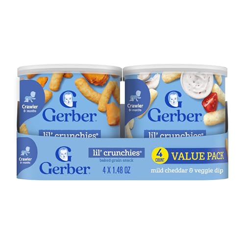 Image 1 of Default Title for the product Gerber Stage 3 Baby Food Snacks Value Pack Lil’ Crunchies 4PK
