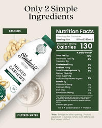 Thumbnail for Image 2 of Elmhurst 1925 Cashew Milk Unsweetened - 32 Ounce (Pack of 6), Vegan