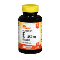 Thumbnail for Sundance Vitamins High Potency E Vitamin Quick Release Softgels 1000 IU 60 Caps