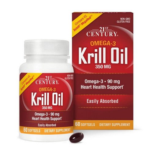 21st Century Krill Oil 350 mg 60 Softgels