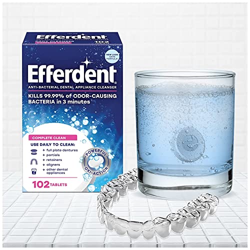 Image 4 of efferdent Denture Cleanser Tablets, Complete Clean, 102 Tablets Pack of 2