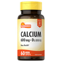 Thumbnail for Sundance Calcium + Vitamin D3 Coated Caplets 60 Tabs