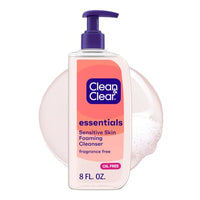 Thumbnail for Image 1 of 8 Fl Oz (Pack of 1) for the product Clean & Clear Essentials Oil-Free Foaming Facial Cleanser, 8 fl oz