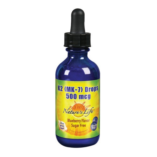 Nature's Life Vitamin K2 (Mk7) Drops Blueberry 2 Oz