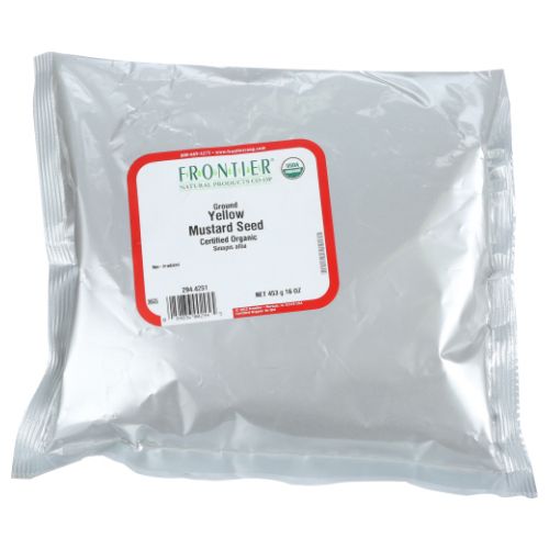 Frontier Coop Organic Ground Yellow Mustard Seed 16 Oz