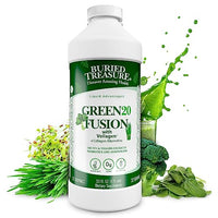 Thumbnail for Image 1 of Default Title for the product Buried Treasure Green20 Fusion – Superfood Blend with Vollagen, 32oz Liquid