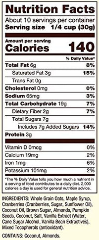 Thumbnail for Image 3 of Bob's Red Mill Pan-Baked Granola Cranberry Almond, 11 Ounce (Pack of 2)