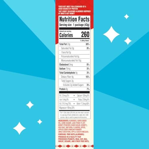 Image 2 of Blue Diamond Almonds Mike's Hot Honey Snack Nuts, 1.5 oz, Pack of 12