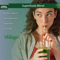 Thumbnail for Image 5 of Buried Treasure Green20 Fusion – Superfood Blend with Vollagen, 32oz Liquid