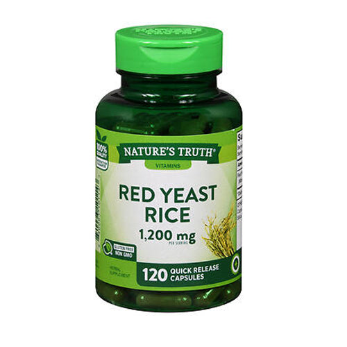 Nature's Truth Red Yeast Rice Quick Release Capsules 600 Mg 120 Caps