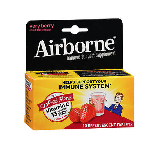 Airborne Effervescent Health Formula Very Berry 10 tabs