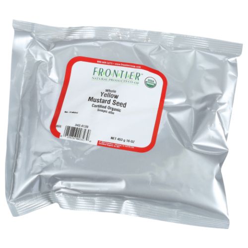 Frontier Coop Organic Whole Yellow Mustard Seed 16 Oz
