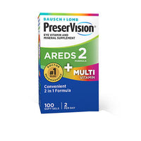 Thumbnail for Bausch + Lomb Bausch Lomb PreserVision Eye Vitamin & Mineral Supplement Softgels 100 Tabs