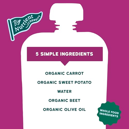 Image 3 of Serenity Kids Organic Roots Baby Pouches, No Added Sugar, 3.5 Oz, 6 Pack
