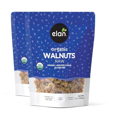 Image 2 of 5.3 Ounce (Pack of 2) for the product Elan Organic Walnuts