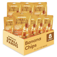 Thumbnail for Image 1 of Default Title for the product GOODSAM Small Farms Baked Banana Chips, Pack of 8 Simple Ingredient Fruit Chips