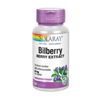 Thumbnail for Solaray Bilberry Berry Extract 60 mg 60 Veg Caps