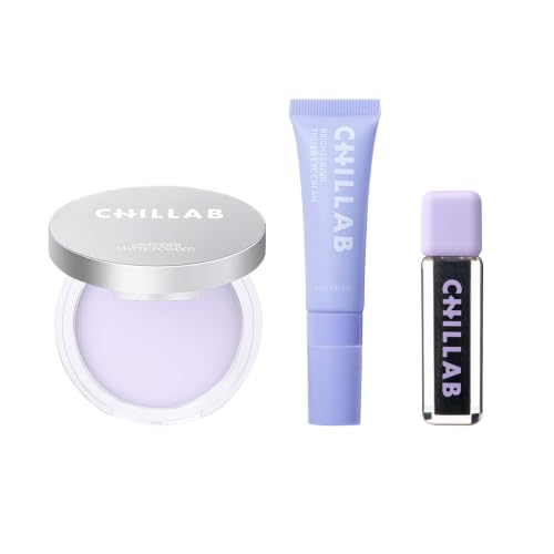 Image 1 of Default Title for the product Chillab Lavender Matte Powder, Black Lip Oil & Tinted Eye Cream Bundle