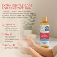 Thumbnail for Image 3 of DR.JACOBS NATURALS Pure Castile Body Wash for Sensitive Skin - Unscented, 16oz, 1 Pack