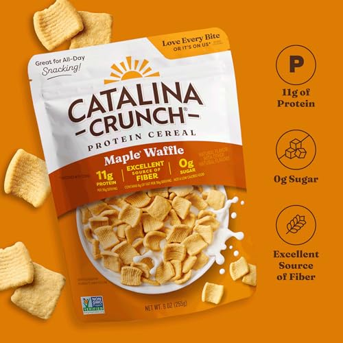 Image 4 of Catalina Crunch Protein Cereal, Maple Waffle, 9 oz Bag