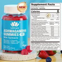 Thumbnail for EnvyDeal Ashwagandha Gummies 2000mg for Women Men - Sugar Free, Vegan - Organic Ashwagandha Root Supplements Gummy & Vitamin D3, 120 Count